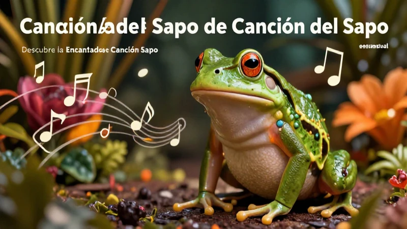 Sapo encantador en México ilustra música