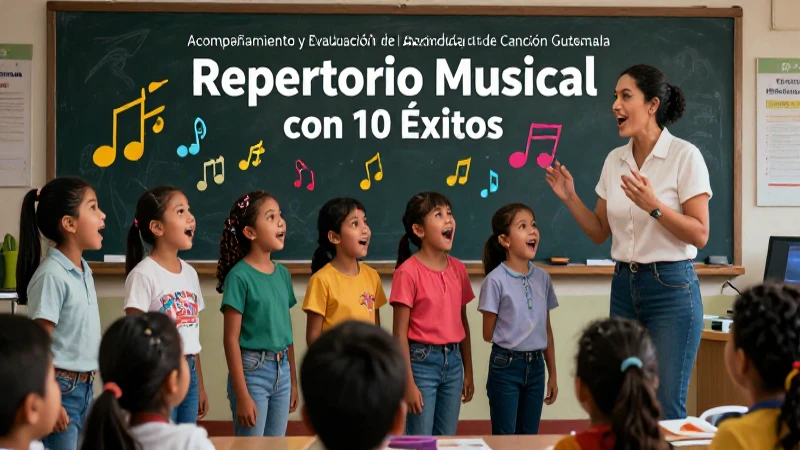 Canción Guatemala: Repertorio Musical Con 10 Éxitos 4 Aprendizaje musical vibrante en aulas guatemaltecas