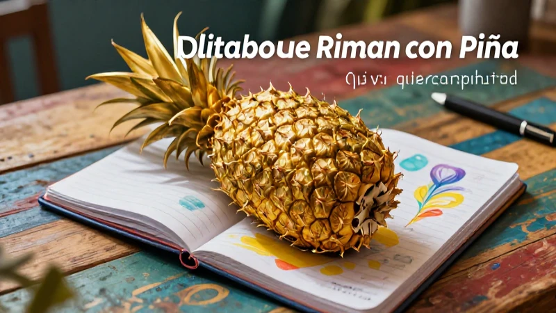 Piña rima con música y estética mexicana