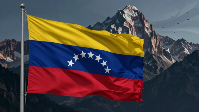 Bandera venezolana en los Andes, migración en pintura