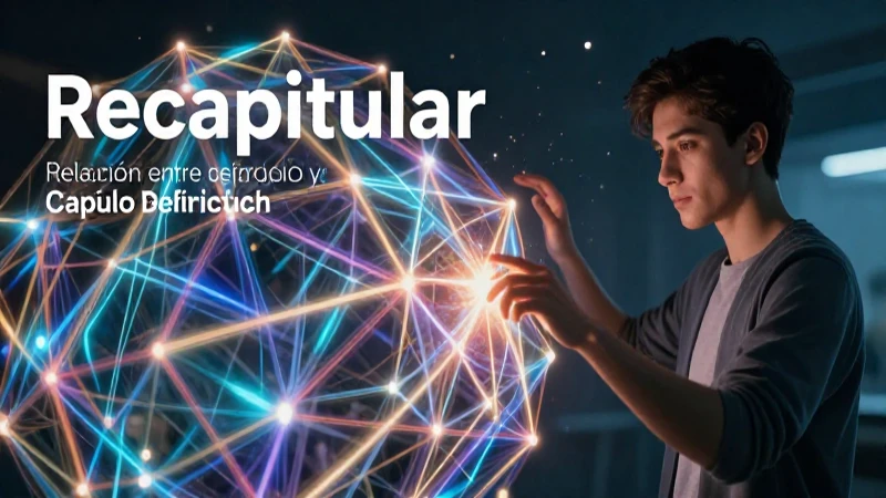 Capítulo y verbo recapitular, una relación conceptual