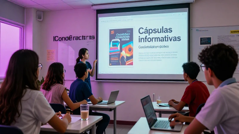 Integrar cápsulas informativas en el aula