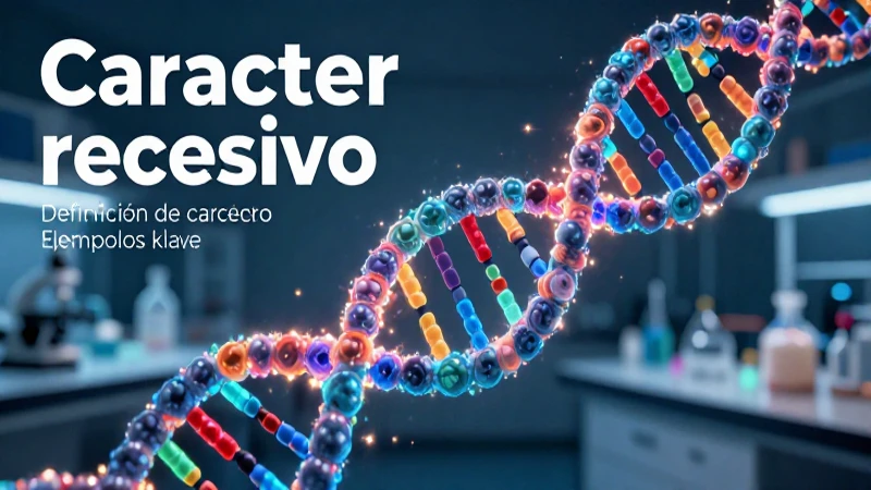 Definición clara de carácter recesivo