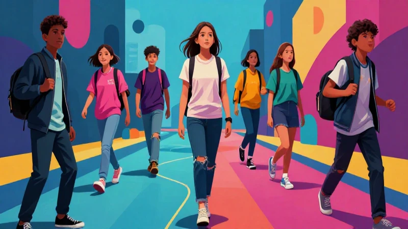Características de la Adolescencia: Etapas y Cambios Clave 3 Juventud, crecimiento e ilustración educativa moderna