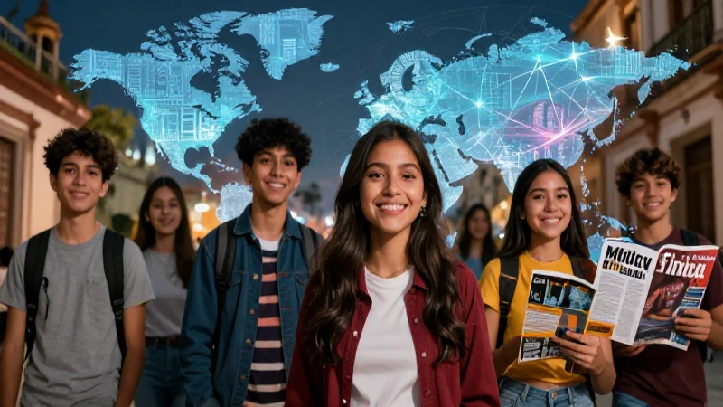 Estudiantes, datos y arte mexicano vibrante