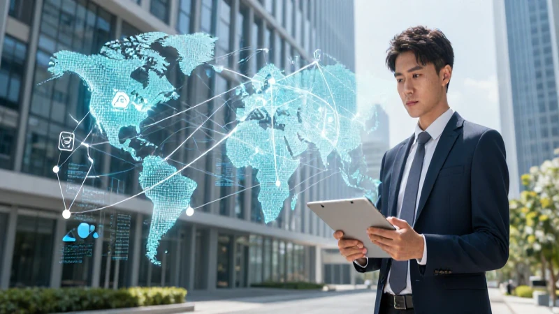 Joven profesional en entorno digital y moderno