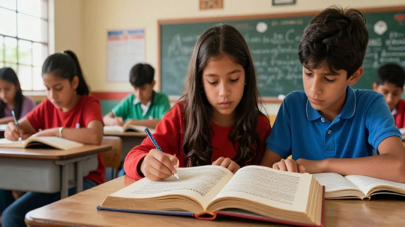 Características de la literatura: 10 rasgos esenciales 8 Estudiantes jóvenes leen en un entorno educativo vibrante