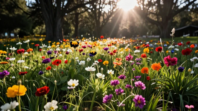 Embárcate en un viaje primaveral lleno de encanto y belleza 3 Pradera mexicana vibrante, fotografía profesional