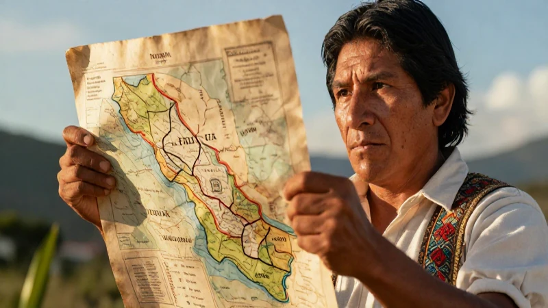 Explorando el legado histórico de la sociedad novohispana: revelaciones sorprendentes 7 Indígena revolucionario con mapa en luz dramática