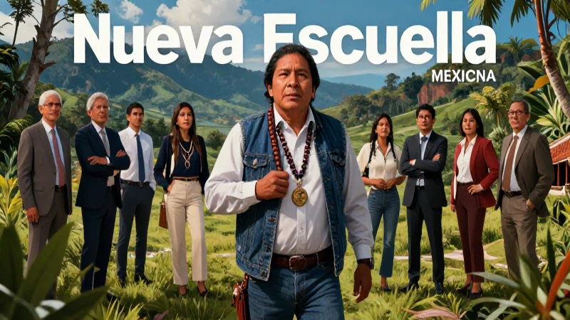Características clave de un conflicto territorial y de recursos 5 Representante indígena interactúa con corporaciones en paisaje vibrante