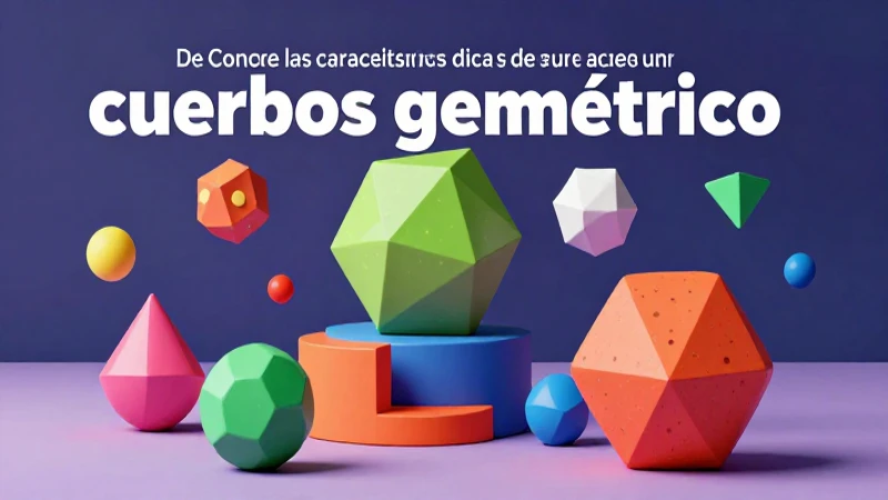 Conoce las características de un cuerpo geométrico: ¡guía completa! 3 Cuerpos geométricos: guía visual completa y vibrante