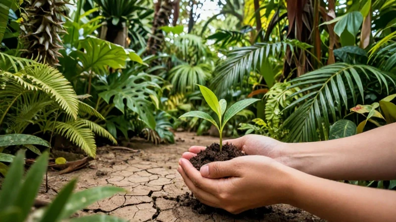Protección de brote en tierra seca
