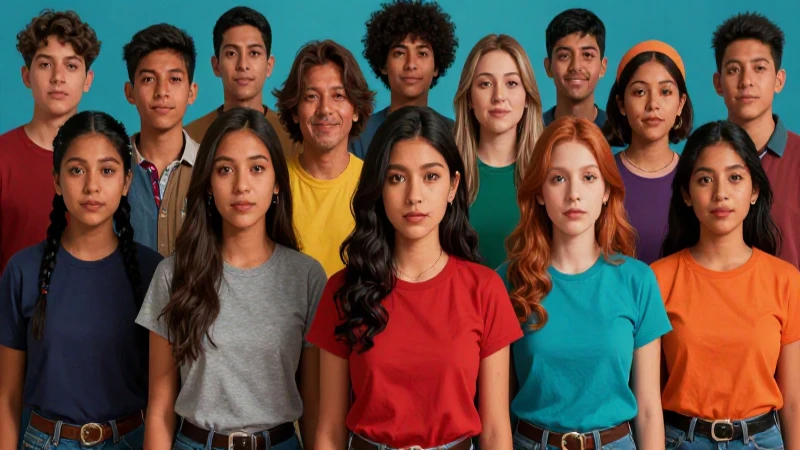 Diversidad mexicana unida en ilustración vibrante