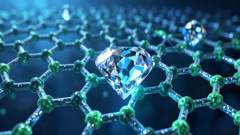 Cristales de carbono en un vibrante y dinámico diseño
