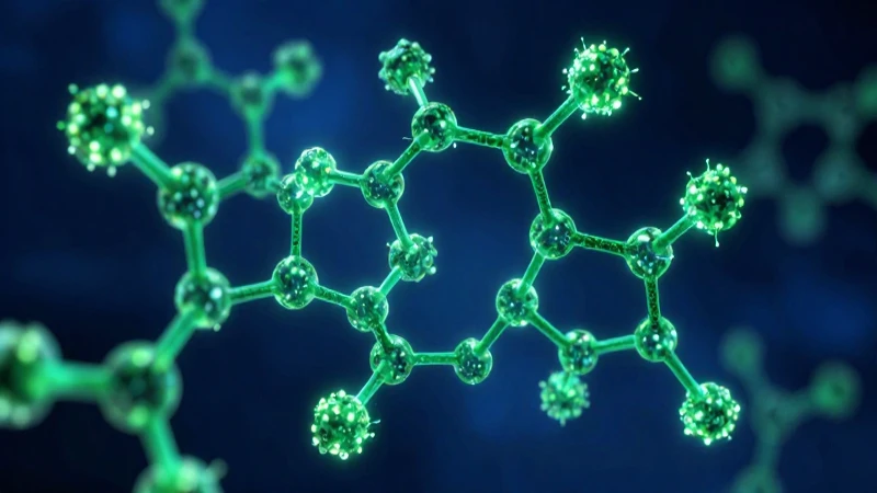 Estructura molecular de carbono vibrante y detallada