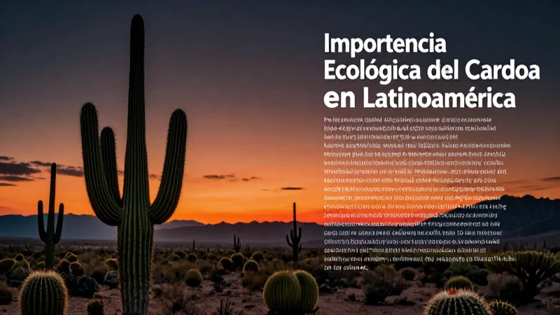 Cardón: gran importancia ecológica