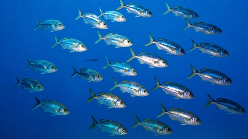 Cardumen: Definición, usos y concepto clave en biología 5 Peces brillantes nadan en un océano vibrante