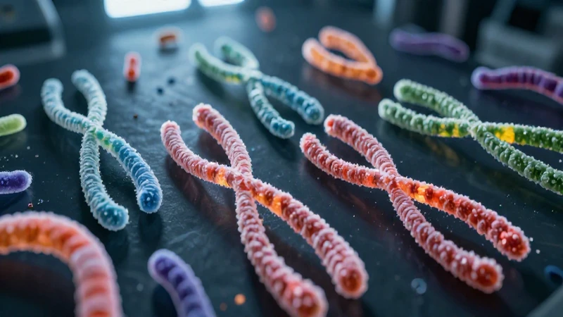 Cariotipo humano: definición, concepto y su importancia 3 Cromosomas humanos detallados en vibrante laborato