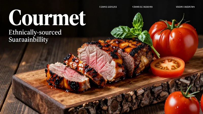 Carne: Clasificación, orígenes y usos en la cocina actual 6 Plato gourmet sostenible con enfoque cultural