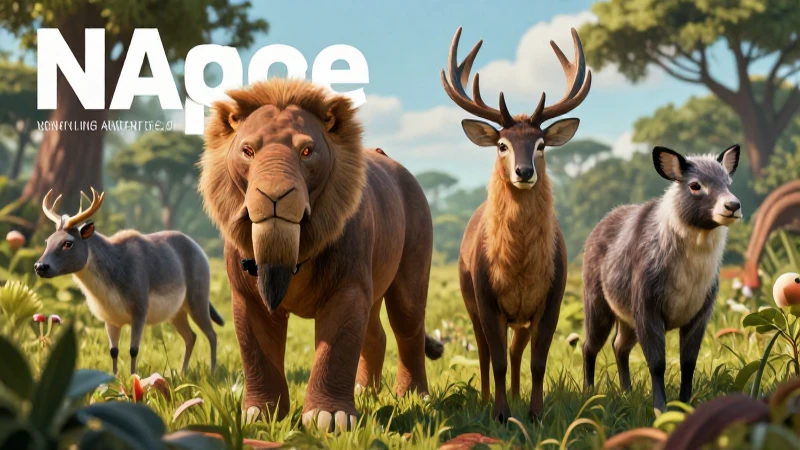 Carnívoro: Concepto, tipos y características en animales 6 Triada animal detallada con estilo vibrante