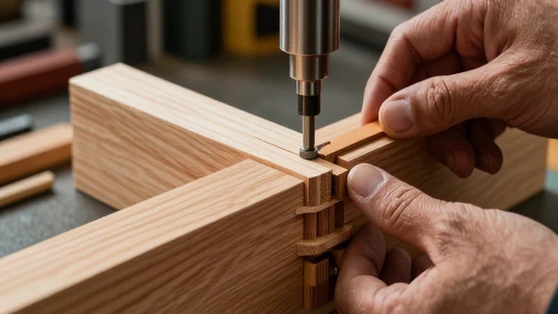 Manos expertas ensamblan precisión de madera