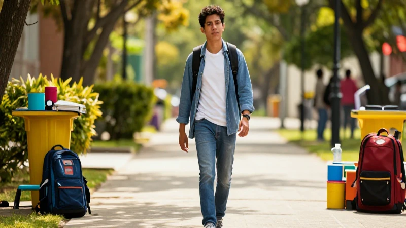 Carreras Después de Tercero Básico: Opciones y Oportunidades 3 Estudiante mexicano avanza en un camino brillante