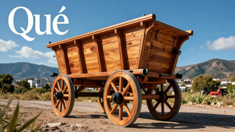 Qué es una carreta y cómo se define en detalle 6 Carreta moderna en paisaje vibrante con estilo rústico