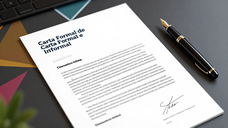 Guía visual sobre cartas formales