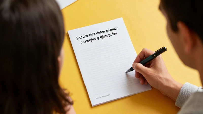 Consejos para escribir cartas personales impactantes