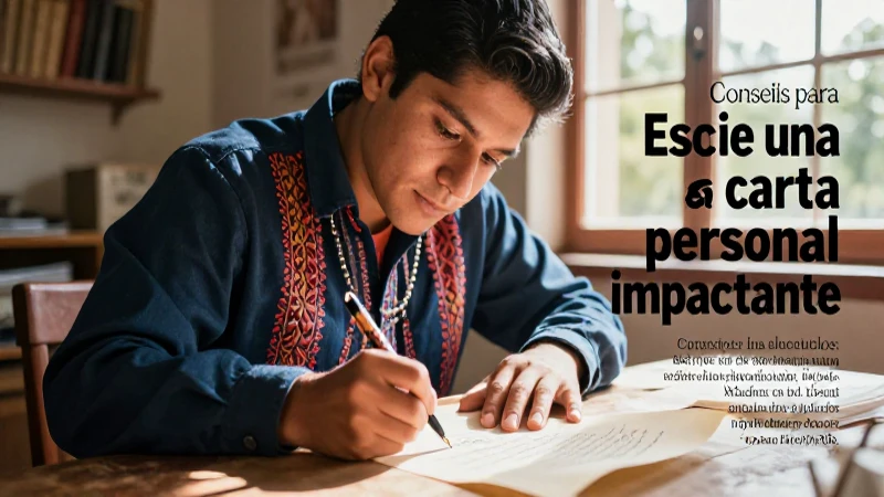 Consejos para escribir una carta personal impactante