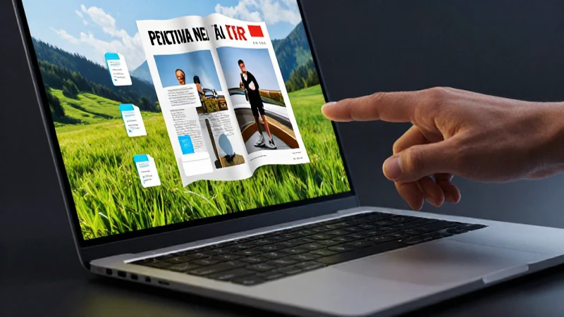 Laptop moderna interactúa en entorno de aprendizaje