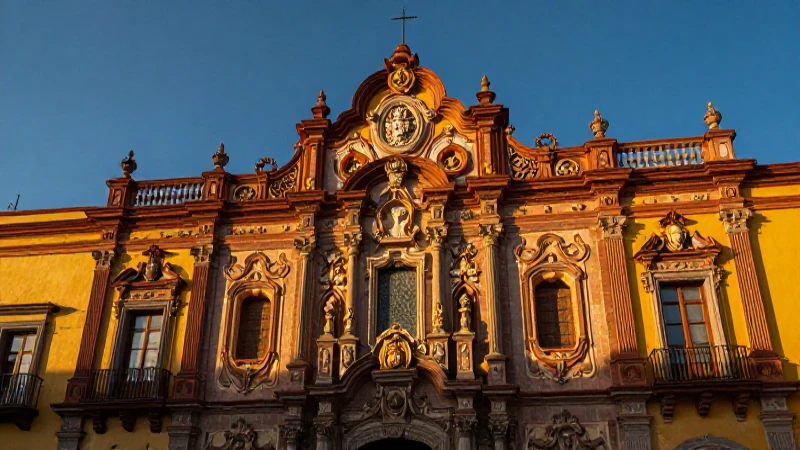 Explora la Casa de los Chinos en Chihuahua: una joya de historia y arquitectura 3 Arquitectura colonial chihuahuense con luz dramática
