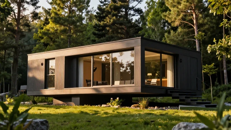 Casa modular sostenible con estética premium