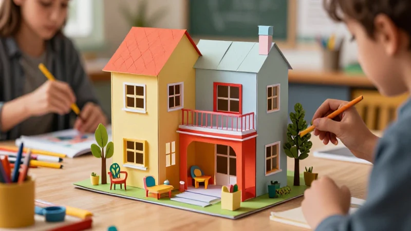 Modelos de casas creativas para imprimir y decorar