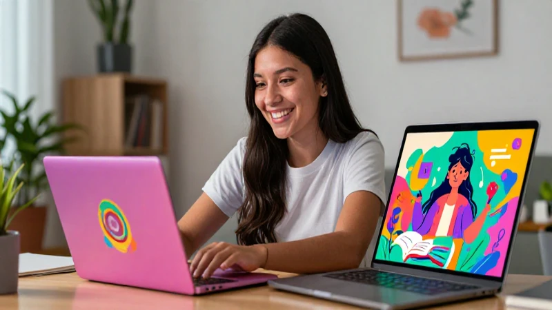 Joven mexicano aprende con recursos digitales modernos