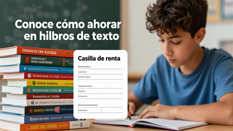 Ahorra en libros de texto usando la casilla de renta