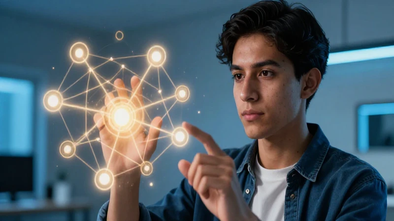 Catafora: 50 Ejemplos para Entender su Uso Efectivo 5 Joven mexicano estudia nodos lingüísticos con iluminación dramática