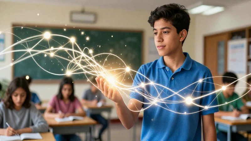 Catafora: 50 Ejemplos para Entender su Uso Efectivo 7 Estudiante mexicano profesional en ambiente vibrante