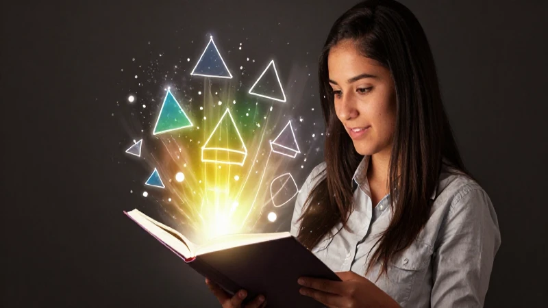 Estudiante mexicano concentrado con libro brillante