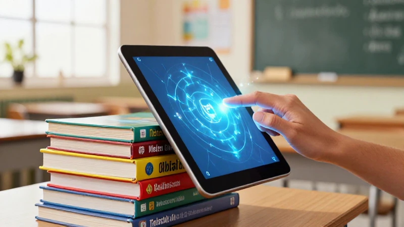 Estudiante interactúa con tecnología en aula mexicana moderna