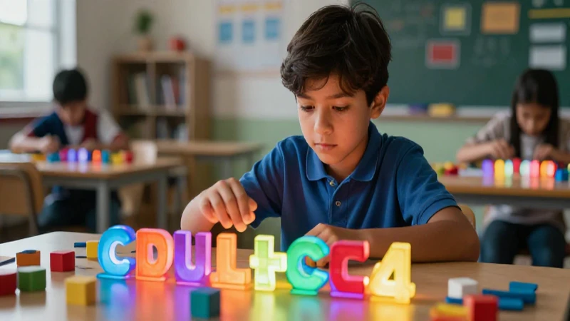 Estudiante aprende categorías gramaticales modernas