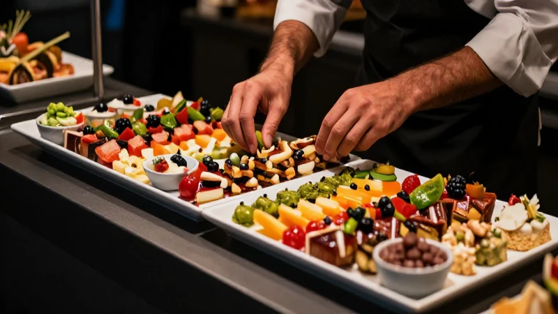 Presentación gourmet profesional con estilo moderno y vibrante