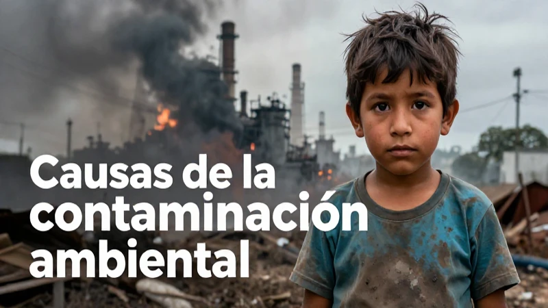 Causas de la contaminación ambiental: qué las origina 8 La contaminación ambiental daña la salud infantil