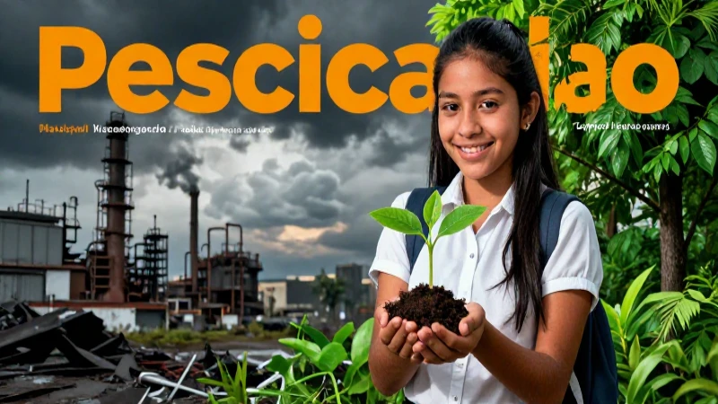 Causas de la contaminación ambiental: qué las origina 9 Estudiante mexicano contra paisaje industrial contaminado