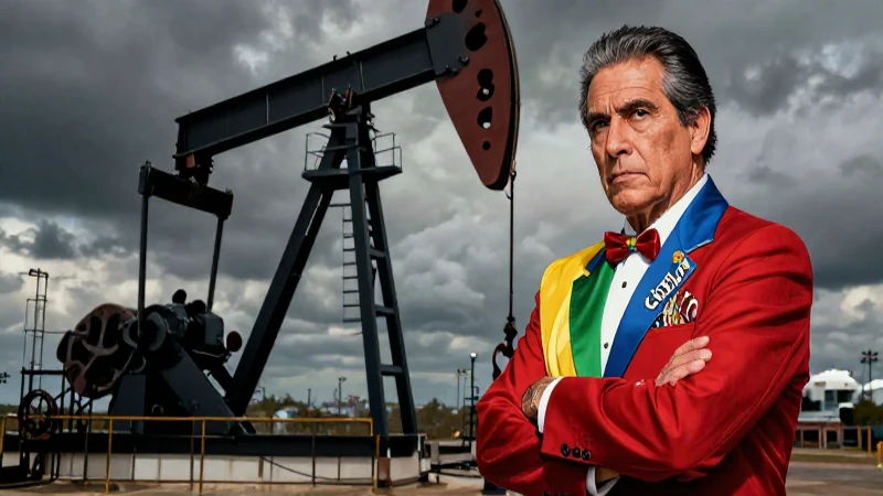Lázaro Cárdenas ante refinadora de petróleo con estilo dramático