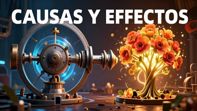 Causas y efectos: 25 ejemplos claros de causa y efecto 16 Ilustraciones visuales dinámicas de causa y efecto