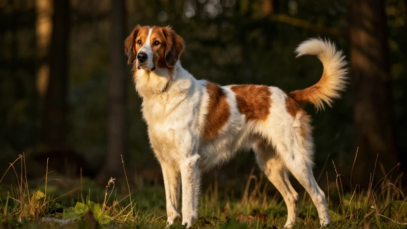 Perro de caza histórico, dramático y fotorrealista