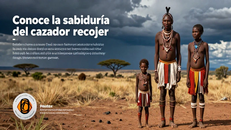 Conoce la sabiduría del cazador recolector: guía completa y consejos 4 Familia cazadora recolectora en la sabana africana