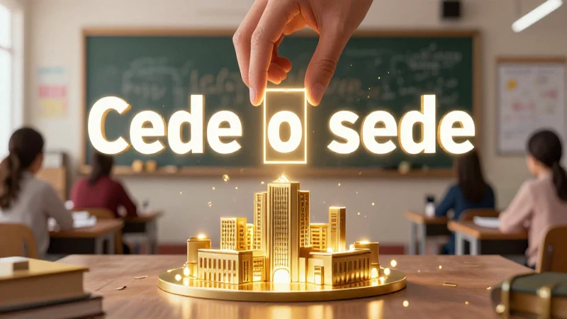 Diferencias entre cede y sede