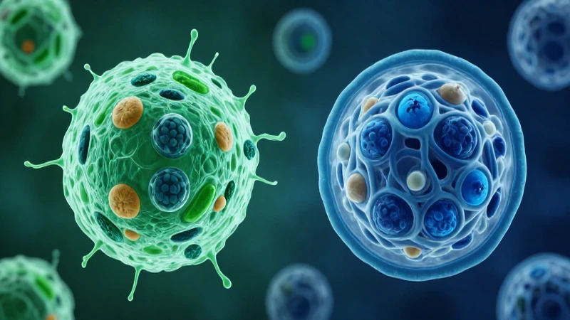 Célula animal y vegetal comparadas visualmente